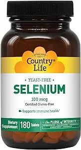 Country Life Selenium, 100mcg, Tablets - 180 count