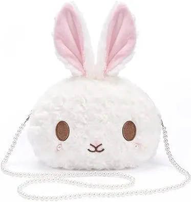 Szzcx Kawaii Bunny Crossbody Bagcartoon Plush Rabbit Walletscute Lolita Handbag ...