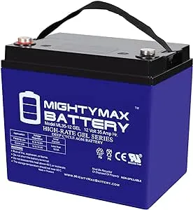 Mighty Max Battery 12V 35AH Gel Replacement for Yamaha Rhino Utility Vehicle UTV