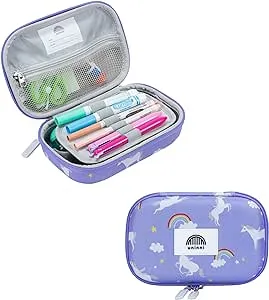 Unicorn Pencil Case for Girls&Boys - Large Kids Pencil Case with Mesh Storage Pocket & 2 Removable Dividers for Organizing Markers & Pens. Premium Quality Pencil Case with a durable design