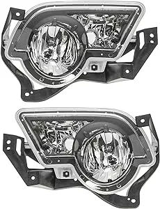 AM Autoparts Fog Driving Lights Lamps Left & Right Pair Set for 02-06 Avalanche Pickup Truck