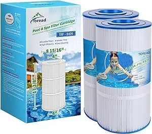 TOREAD Replacement for Pool Filter Pleatco PA90, CX900RE, C900, Unicel C-8409, Filbur FC-1292, Posi-Clear Sta-Rite PXC95, Clearwater II ProClean 100, Aladdin 19002, 25230-0095S, 2 Pack