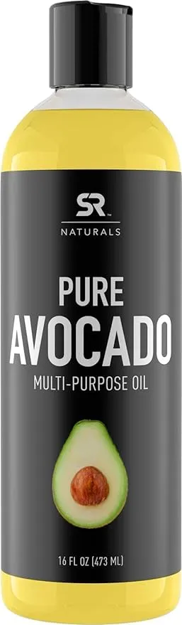 Sports Research Pure Avocado Oil for Hair, Skin, Aromatherapy, Massage & More ~ 100% Natural and Non-GMO Project Verified (16oz)