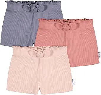 Gerber Baby Girls' Toddler 3-Pack Pull-On Knit Shorts