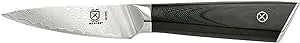 Mercer Culinary M13791 Premium Grade Super Steel, 3.5-Inch Paring Knife, G10 Handle