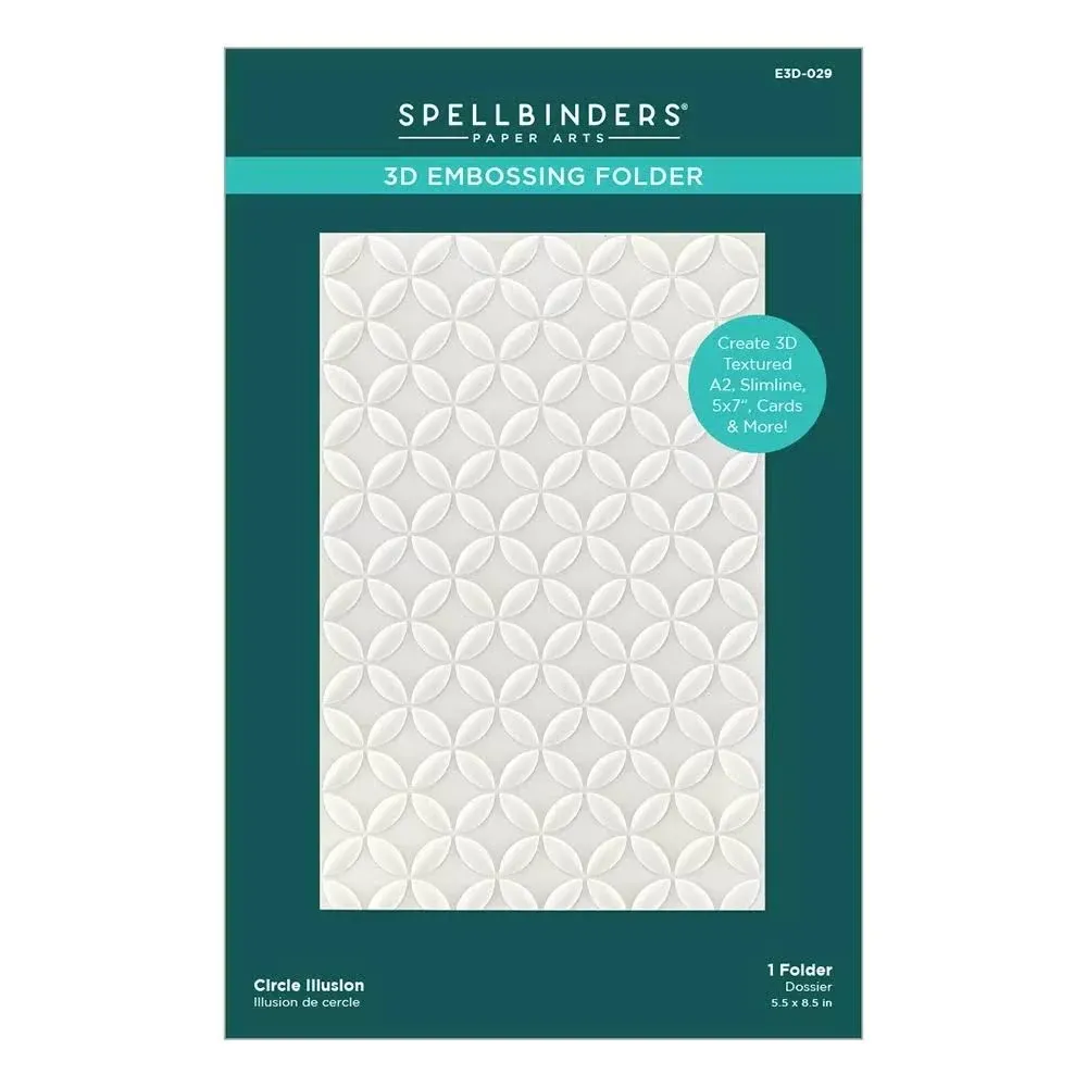 Spellbinders - 3D Embossing Folder - Circle Illusion