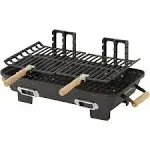 Marsh Allen 30052 Cast Iron Hibachi 10 by 18-inch Charcoal Grill