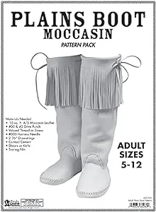 Adult Plains Boot Moc Pattern Pack Item Tandy Leather 6035-00