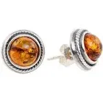 Amber Earrings, Baltic Amber Stud Earrings, Bridesmaid Gift, Sterling Silver Stud Earrings, Bridesmaid Earrings, Gemstone Jewelry,Fall Studs