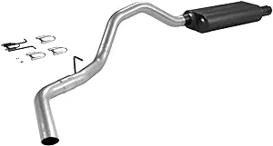 Exhaust System - Force II - Cat-Back - 3 in Diameter - Single Side Exit - Steel - Aluminized - Ford Fullsize Truck 1999-2004 - Kit