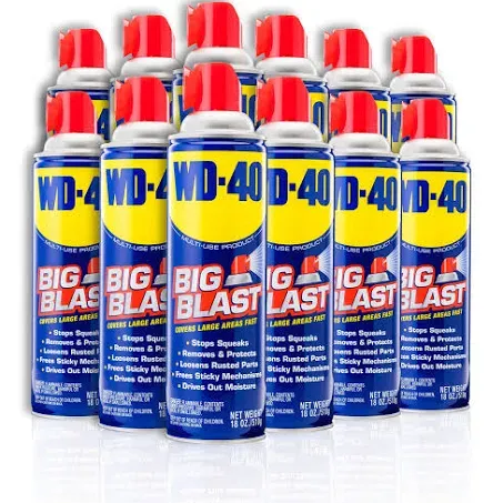 WD-40 Original Formula, Multi-Use Product with Big-Blast Spray, 18 OZ [12-Pack]