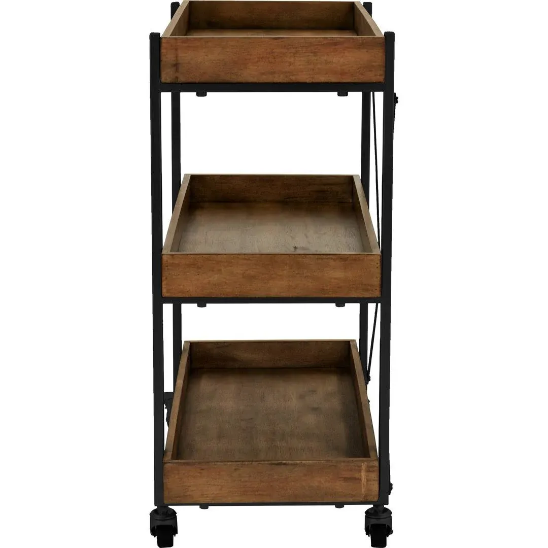 Adore Decor - Riley Bar Cart - Black