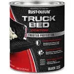 Black Truck Bed Coating Brush or Roll On Liner Trailer Paint Rust-Oleum 32 Ounce