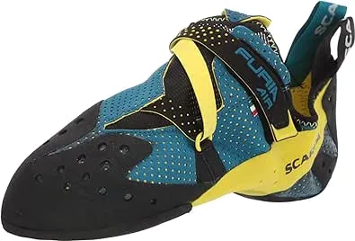 SCARPA FURIA AIR CLIMBING SHOES  BALTIC BLUE/YELLOW 42.5 - USED