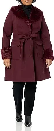 City Chic Women's Plus Size Coat Make Me Blush