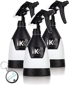 Lumintrail iK Sprayers Multi TR Mini 360 - Trigger Sprayer; for Car Detailing; Ergonomic Comfort Grip; 360 Degree (0.6 Liters) (3-Pack, 5-Pack & 12-Pack) Bundle with Keychain (3)