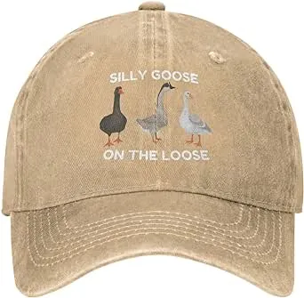 Funny Silly Goose Hat Silly Goosee On The Loose Hat for Women Dad Hats Funny Hats