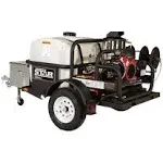 NorthStar Trailer-Mounte<wbr/>d Hot Water Commercial Pressure Washer, 4000 PSI, 4