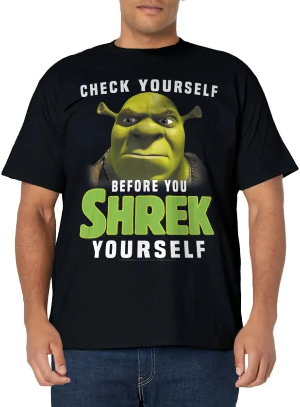 Shrek Check Yourself Before You Shrek Yourself T-Shirt