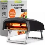 NutriChef Portable Outdoor Gas Oven-Foldable Feet, Adj Heat Dial, Inc Burner