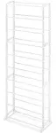 Whitmor 30-Pair Shoe Rack, White