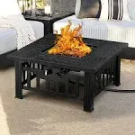 Propane Fire Pit Table 50.000 BTU Firepit Table for Outdoor Garden Patio Party