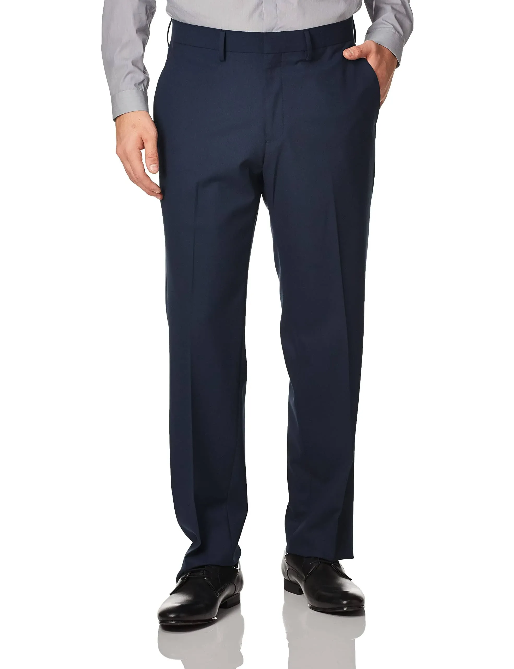 Haggar Blue J.M. Haggar Premium 4-Way Stretch Straight Fit Dress Pant