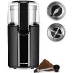 SHARDOR Coffee Grinder Electric, Coffee Bean Grinder Electric, Herb Grinder, Nut Grain Grinder with 1 Removable Stainless Steel Bowl, Black