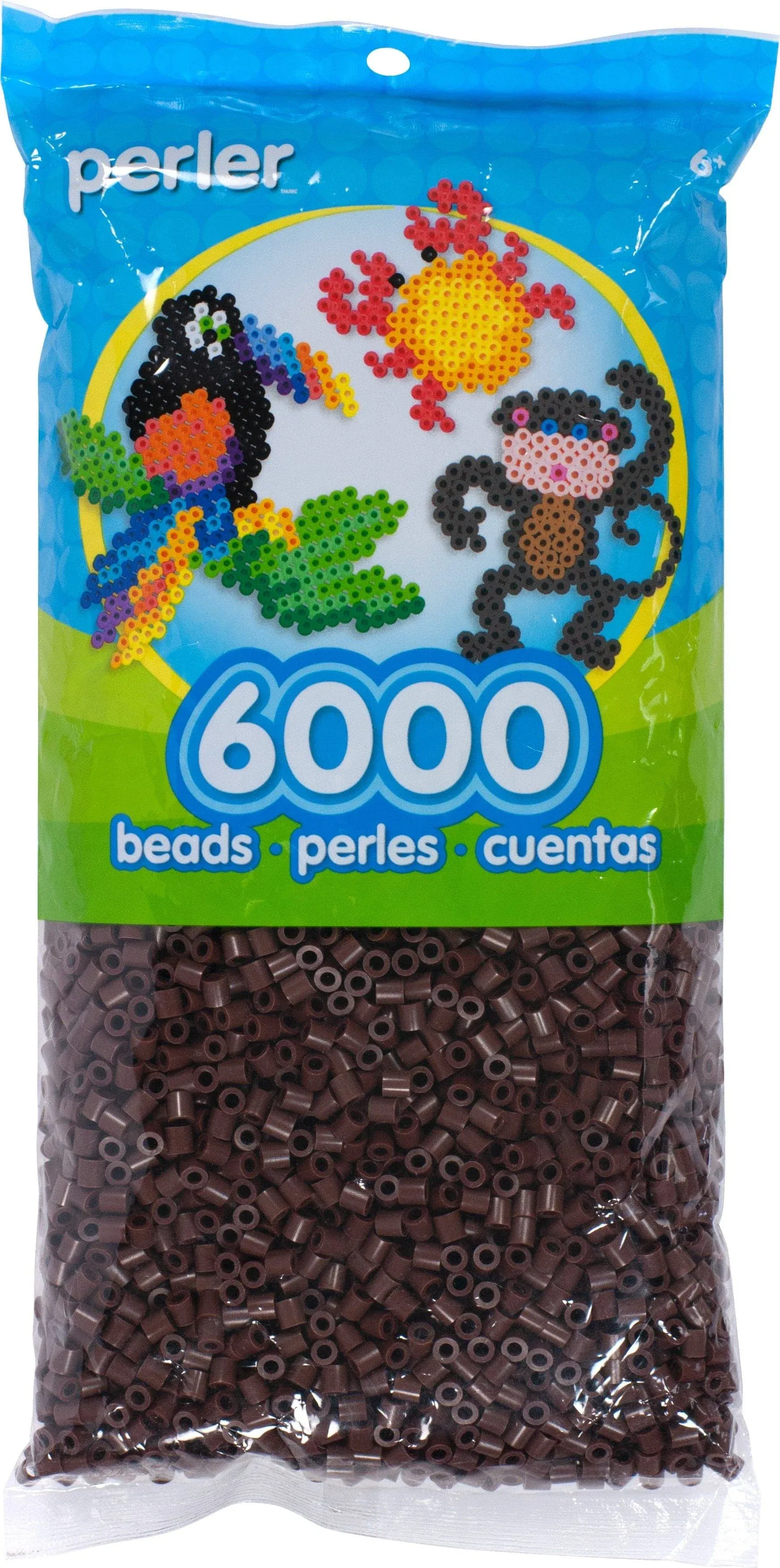 Perler Beads 6,000/Pkg - Brown