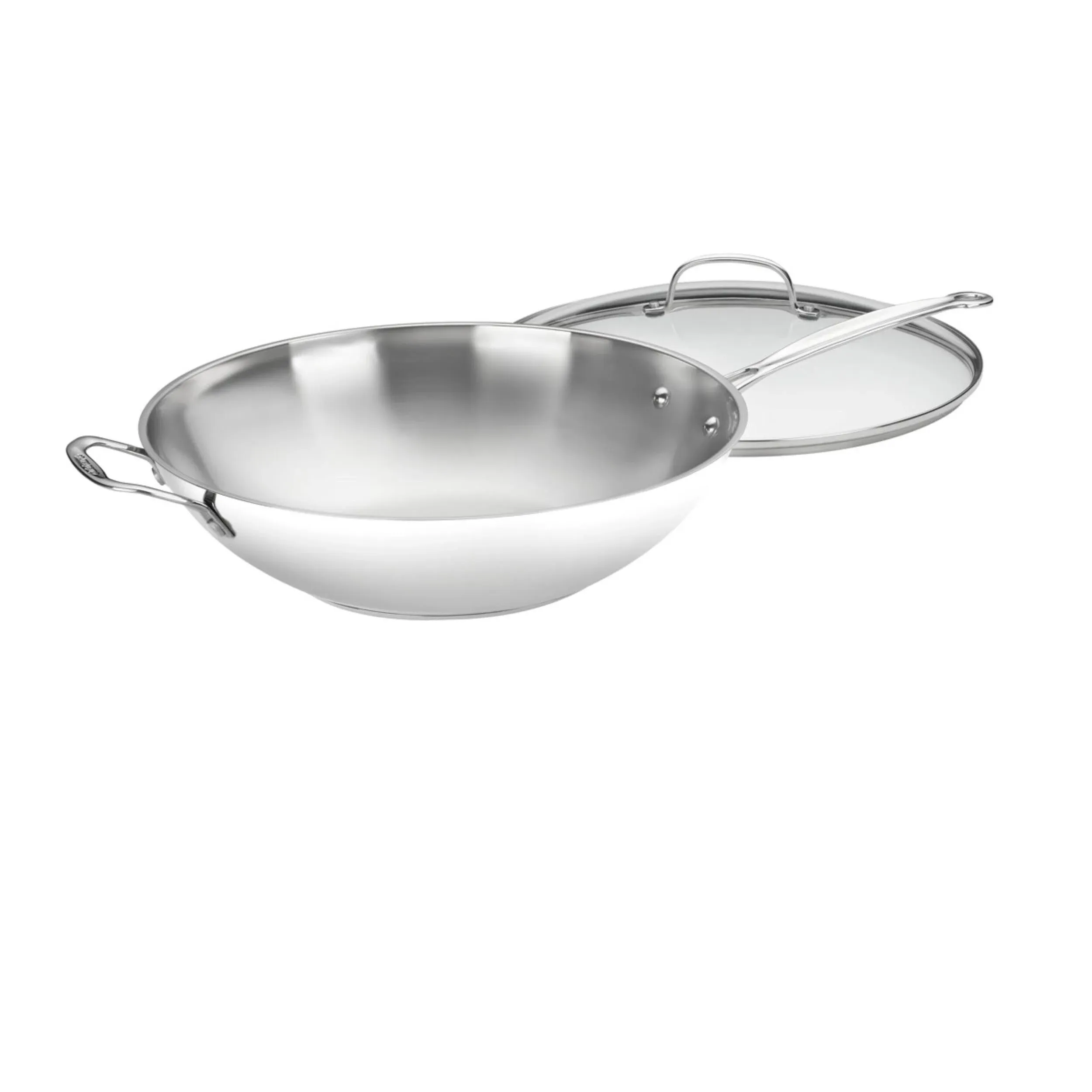 Cuisinart Chef's Classic Stainless Stir-Fry Pan with Glass Cover, 14"