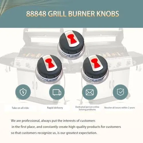 Luclyyasys Upgraded 88848 Grill Burner Knobs