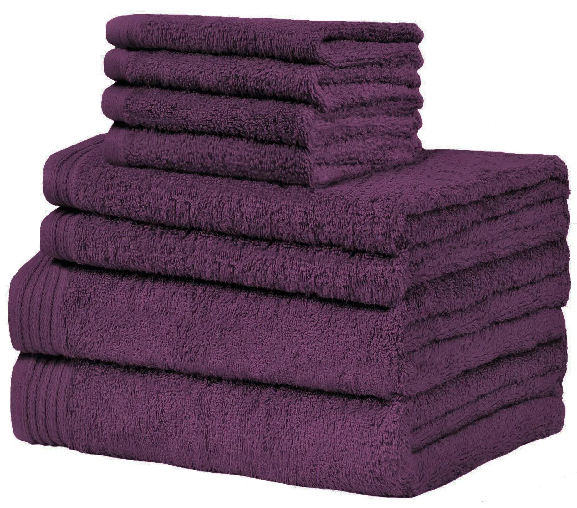 Weidemans Premium 8 Pieces Towel Set Including 2 Bath Towels 30 inch x 56 inch, 2 ...