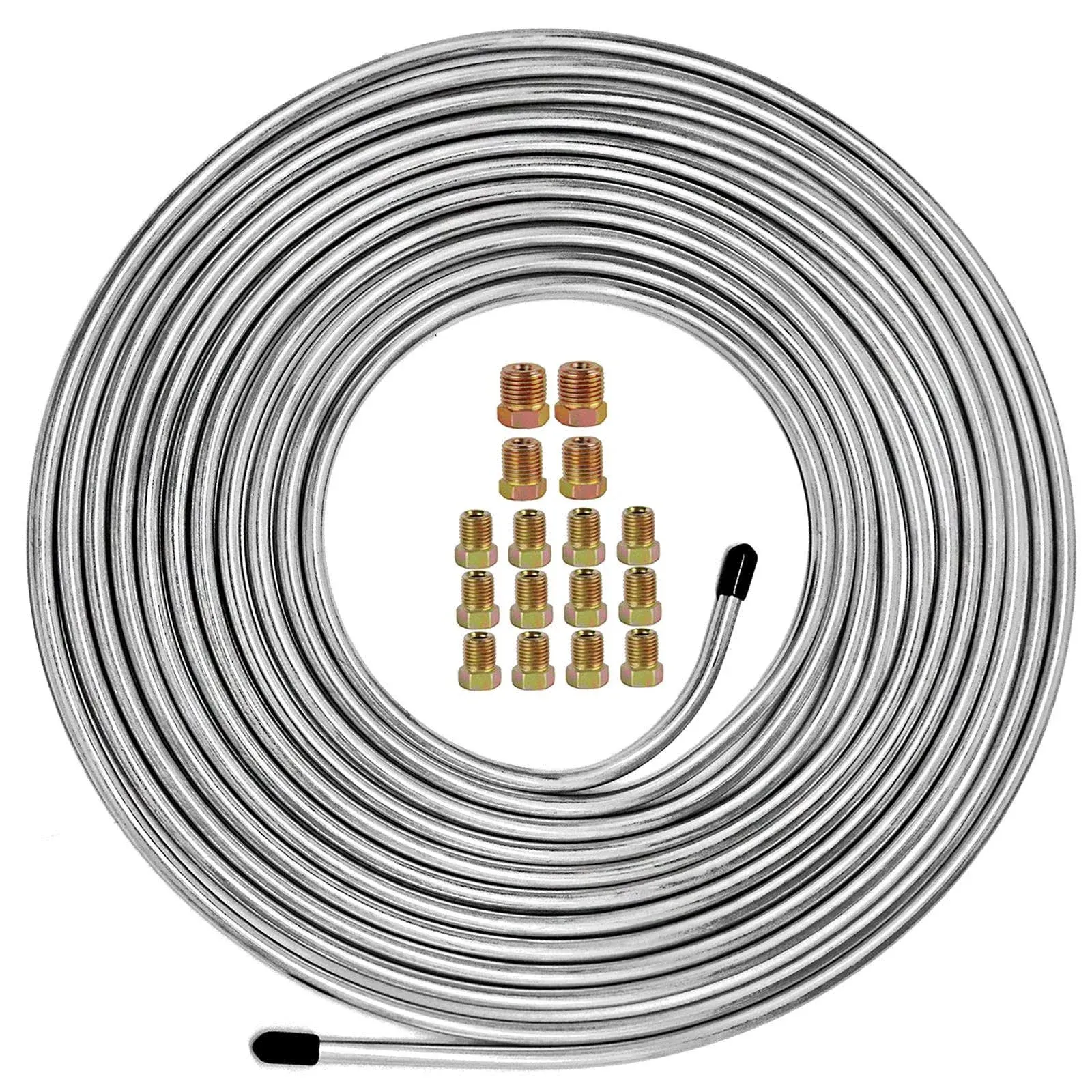 MuHize 25 Ft. of 1/4 Brake Line Tubing Kit