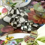 Courtly Check (Enamelware) Salt &amp; Pepper Set by MacKenzie-Childs