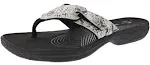 Clarks Womens Breeze Sea Black Snake Size 10