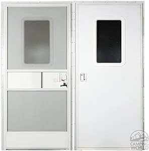 AP Products 26" x 72" White Square Entrance Door