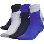 Adidas Athletic Cushioned 6-Pack Quarter Socks Kids Multicolor M - Training Socks