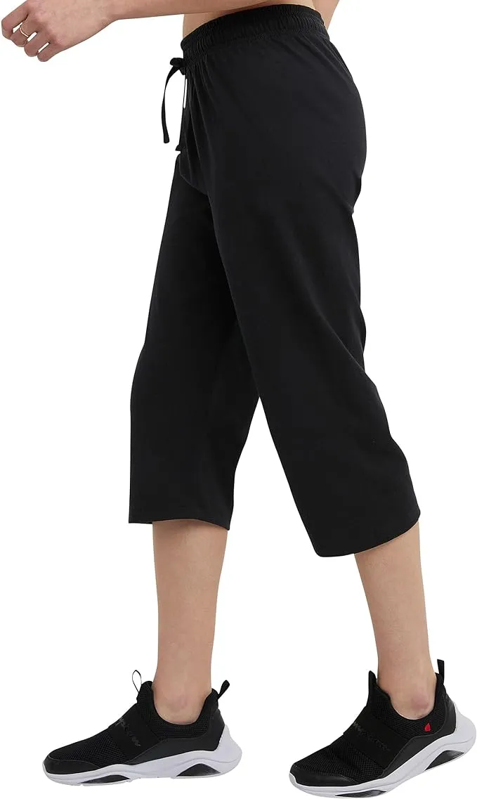 Champion Authentic Women's Jersey Capri, Black