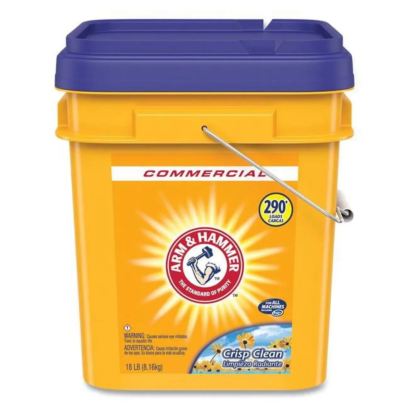 Arm & Hammer Powder Laundry Detergent, Crisp Clean, 18 lb Pail