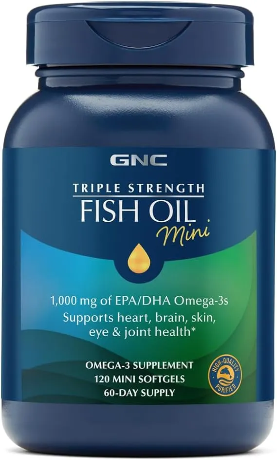 GNC Triple Strength Fish Oil Mini Softgels