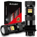 AUXLIGHT 3157 3057 4157 3155 3457 Switchback LED Bulbs 16smd Chipsets Parking Lights/Daytime Running Lights/DRL and Turn Signal Lights with Projector