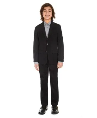 Calvin Klein Big Boys' 2-Piece Formal Suit Set, Black, 8