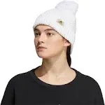 New! Adidas Women&#x27;s Twilight 4 Ballie Hat/Beanie With Pom. White. OSFA (NWT)