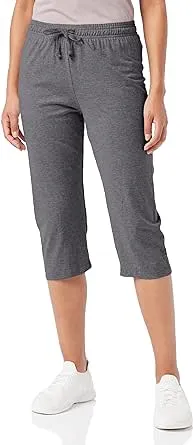 Champion Authentic Women's Jersey Capri, Granite Heather