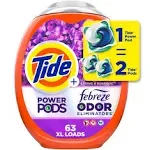 Tide Plus Power Pods Febreze Odor Eliminator Laundry Detergent (102 oz, 63 ct)