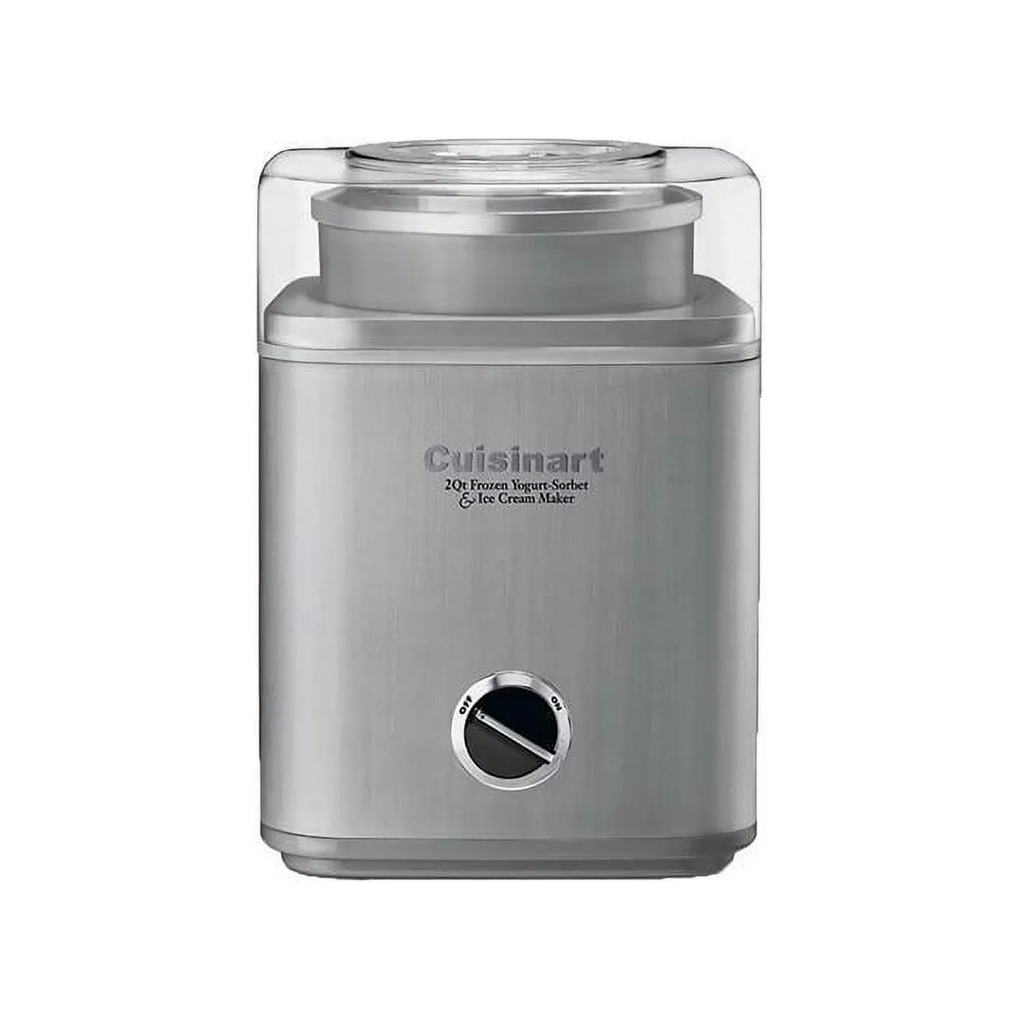 Ice Cream Maker by Cuisinart, Ice Cream and Frozen Yogurt Machine, 2-Qt. Double-Insulated Freezer Bowl, Silver, ICE30BCP1