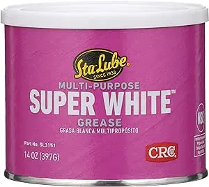 Sta-Lube Super White Multi-Purpose Lithium Grease SL3151-14 Wt Oz. Can, Durable, Multi-Purpose Grease