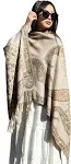 iCuviy Fashion Large Scarf Winter Pashmina Shawls & Wraps for Women Extra Soft Cashmere Feel Throw Womens Cold Scarfs