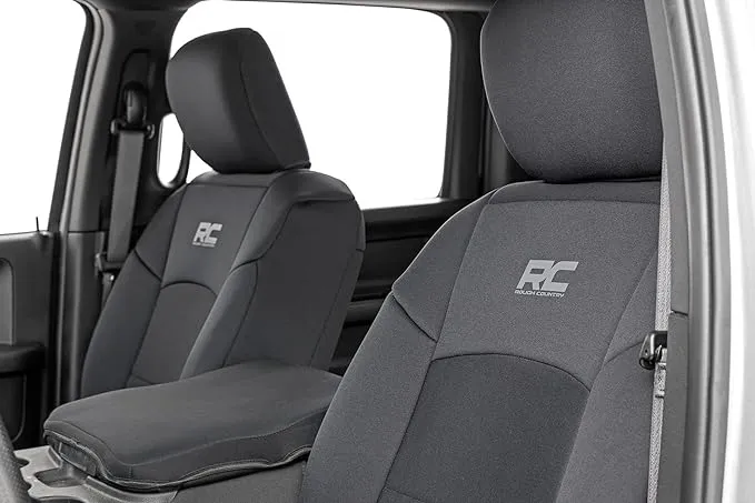 Rough Country (91043) Seat Covers | Bucket SEATS | FR & RR | Ram 2500 2WD/4WD (2019-2024)