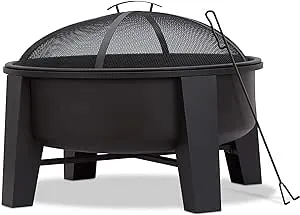 Real Flame Forsyth Wood Burning Fire Pit